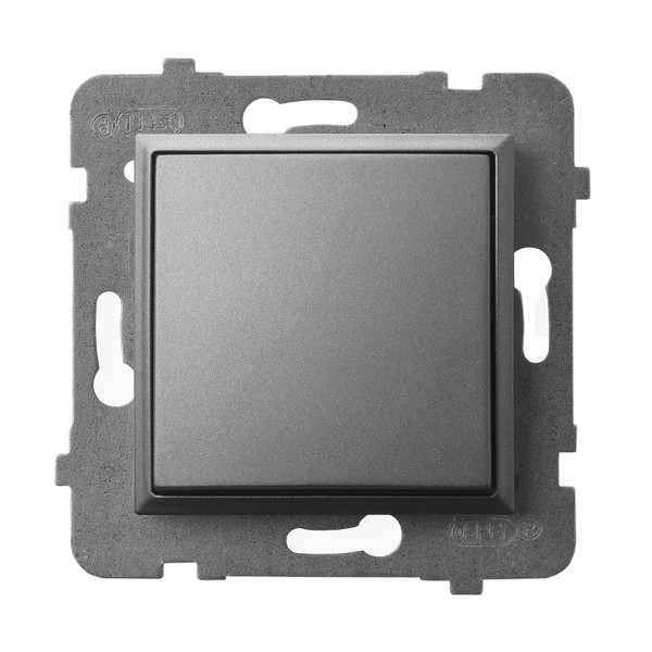 Product: ARIA MODUŁ SZARY MAT ŁĄCZNIK 1-BIEGUNOWY ZACISKI SPRĘŻYNOWE 10AX 250V