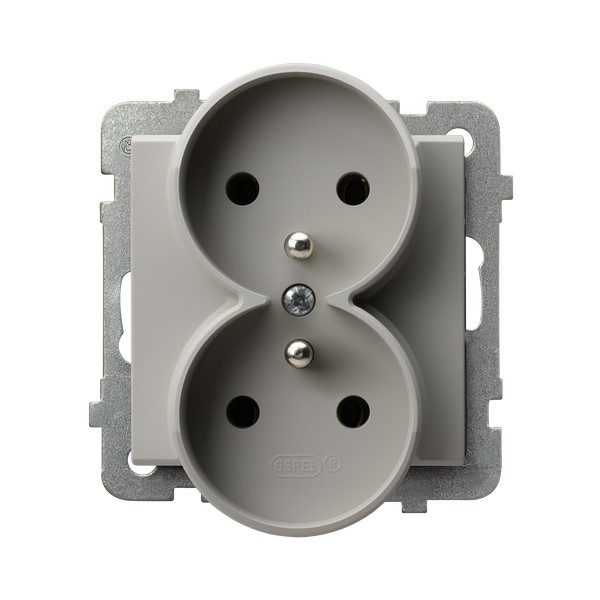 Product: SONATA MODUŁ KASZMIR GNIAZDO 2X Z/U ZACISKI ŚRUBOWE 16A 250V