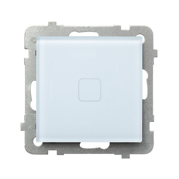 Product: SONATA TOUCH MODUŁ BIAŁY SZKŁO ŁĄCZNIK 1-BIEGUNOWY DOTYKOWY PODŚWIETLANY ZACISKI ŚRUBOWE 110-230V