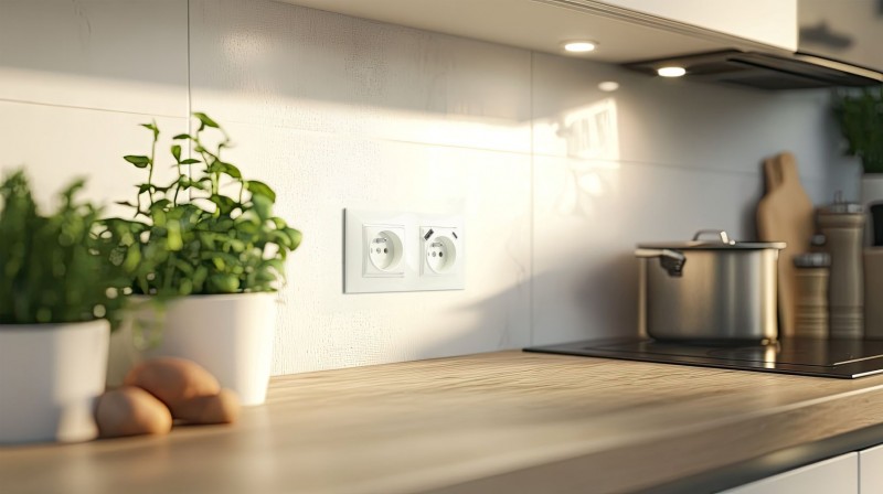 gniazdko elektryczne i gniazdko z ładowarką - Aria Ospel