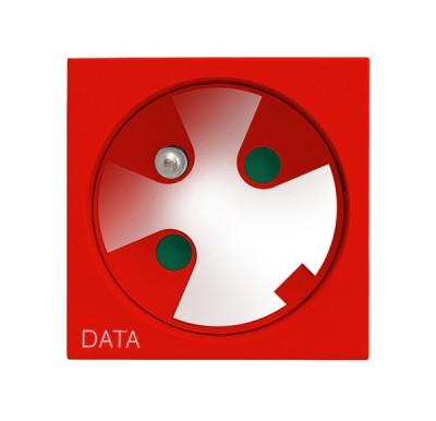 Gniazdo pojedyncze z uziemieniem DATA z kluczem uprawniającym